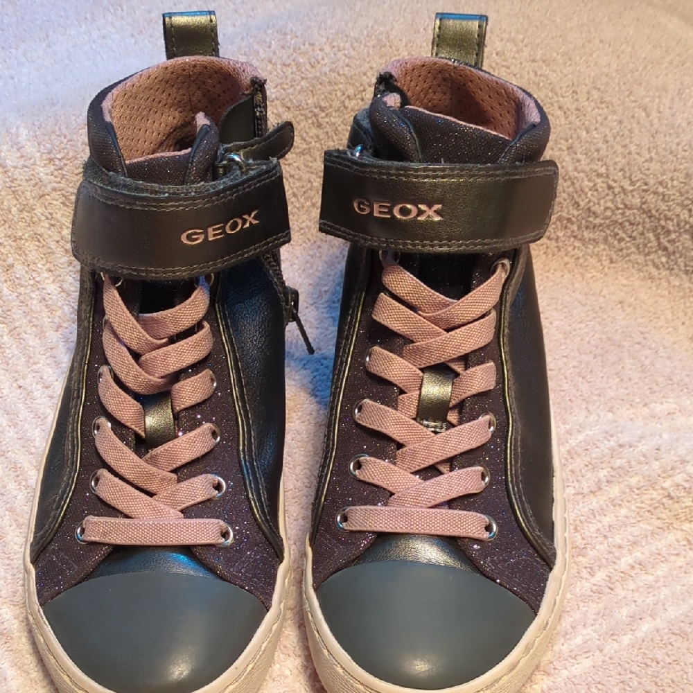 Geox Kids Sneakers - Black and Pink